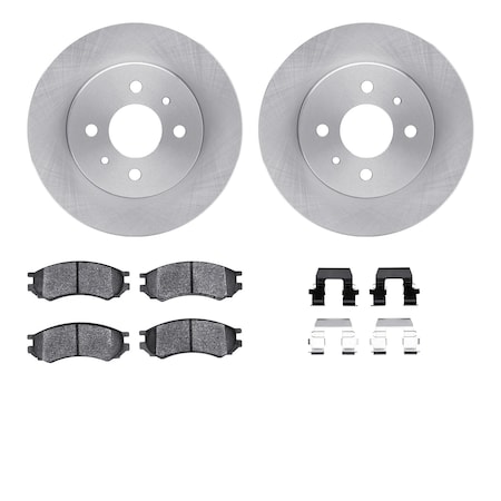 6512-53017, Rotors With 5000 Advanced Brake Pads Includes Hardware